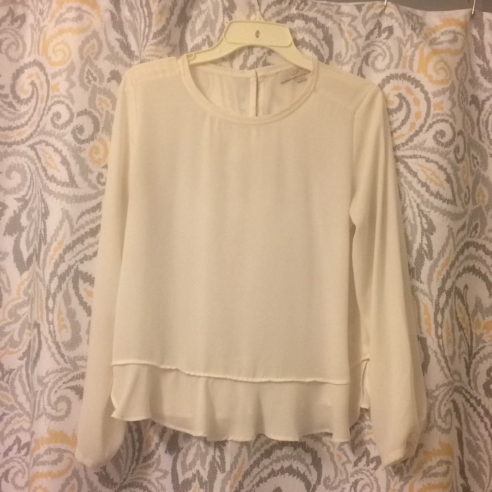 Cream blouse